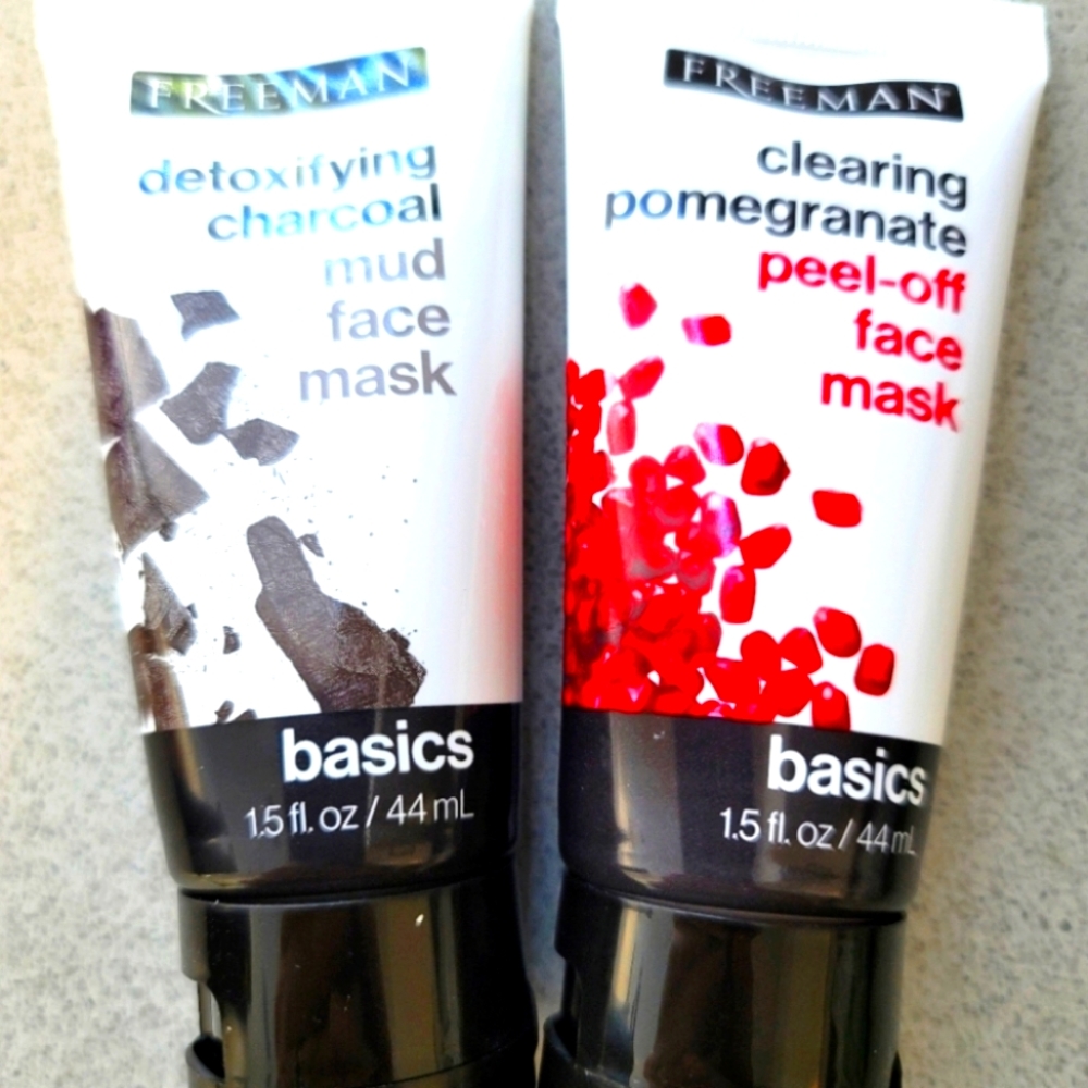 2 Kinds of Face Masks, Detoxifying Charcoal Mud & Clearing Pomegranate Peel Off